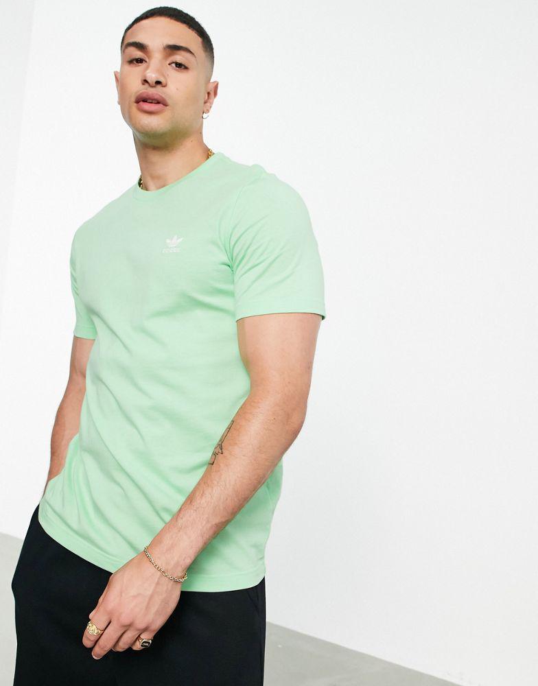 商品Adidas|adidas Originals Trefoil Essentials logo t-shirt in mint green,价格¥136,第1张图片
