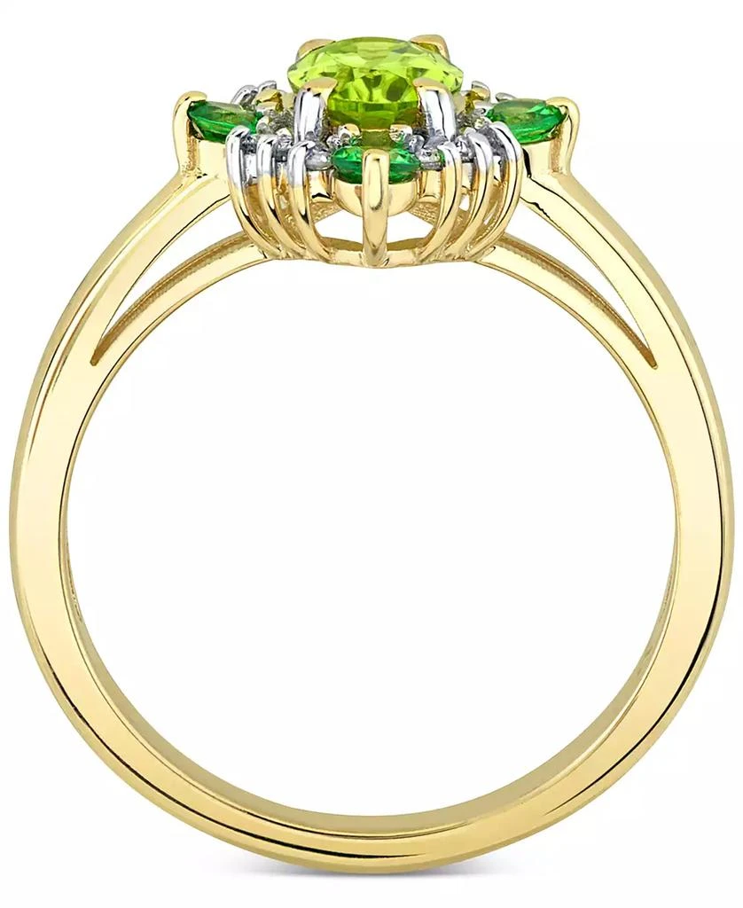 商品Macy's|Multi-Gemstone (1-1/3 ct. tw ) & Diamond (1/10 ct. t.w. ) Ring in 10k Gold,价格¥1657,第3张图片详细描述