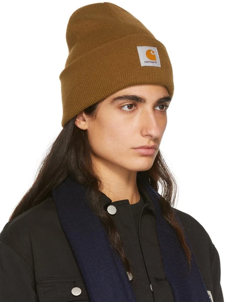 商品Carhartt WIP|Brown Watch Beanie,价格¥280,第2张图片详细描述