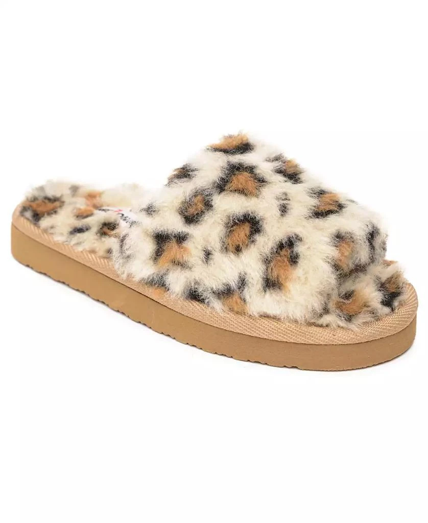 商品Minnetonka|Little Girls Lyla Faux Fur Slide Slippers,价格¥299,第1张图片