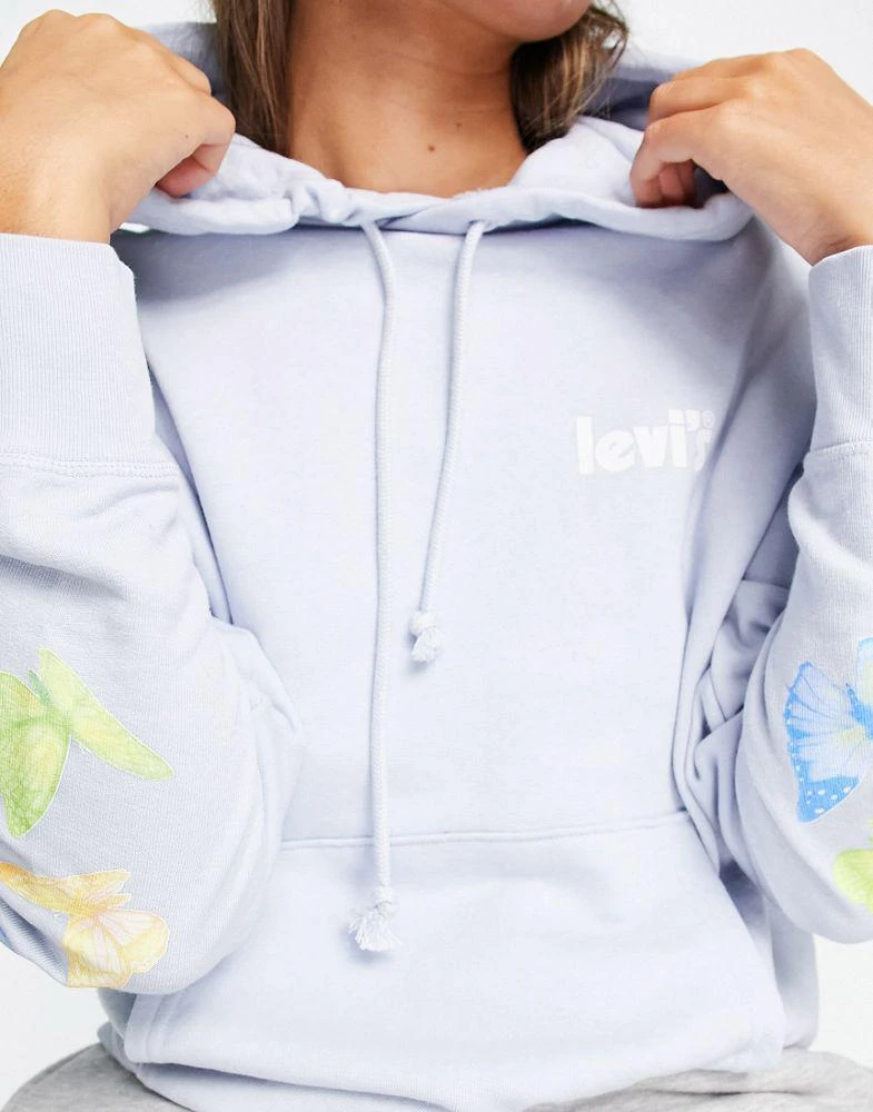 商品Levi's|Levi's poster logo hoodie in grey,价格¥360,第3张图片详细描述