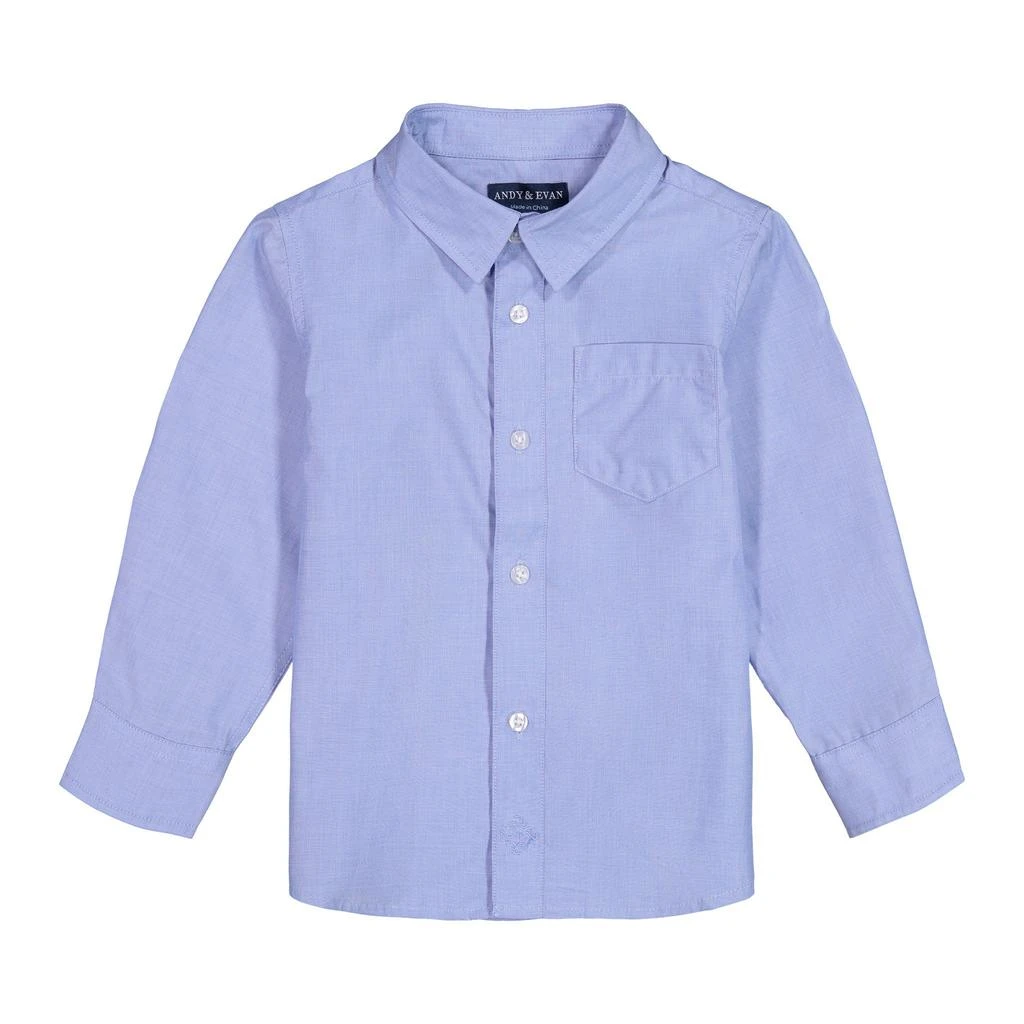 商品Andy & Evan|Boys Chambray Button Down Shirt,价格¥77,第5张图片详细描述