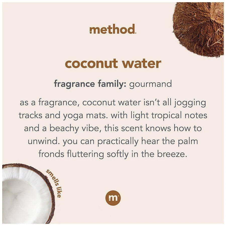 商品Method|Foaming Hand Wash Coconut Water,价格¥34,第5张图片详细描述