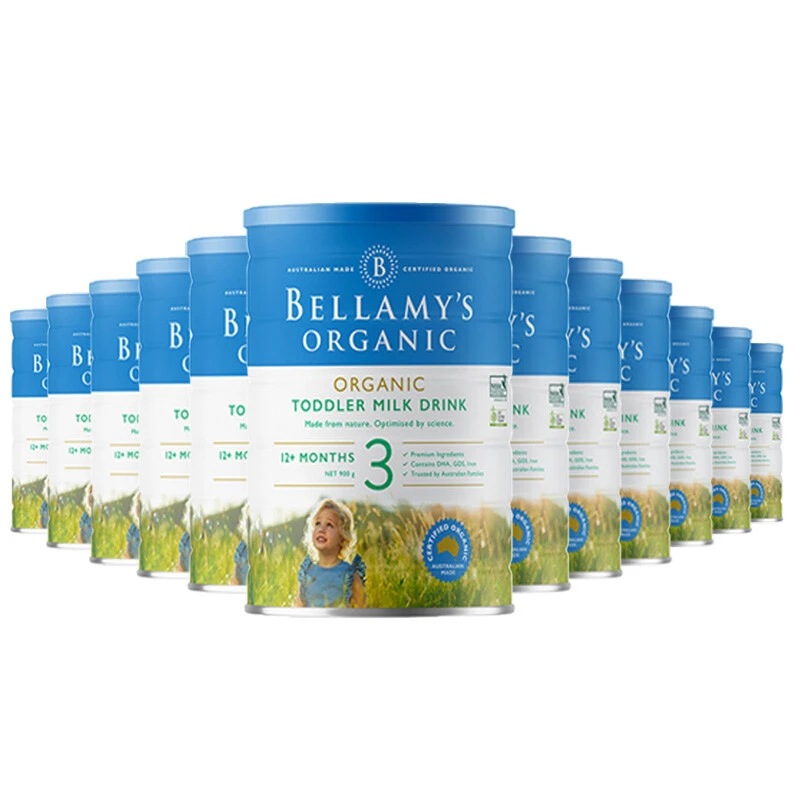 Bellamys Organic贝拉米3段（12-36个月）有机婴儿奶粉900g/罐 新旧版本随机发（保税仓发货）（预售3个工作日内发货） 商品