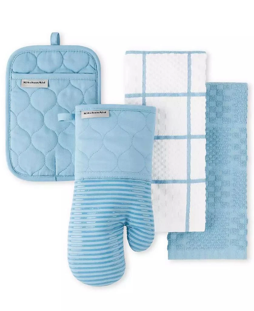 Quilted Cotton Terry Cloth Kitchen Towel, Oven Mitt, Potholder 4-Pack Set, 商品