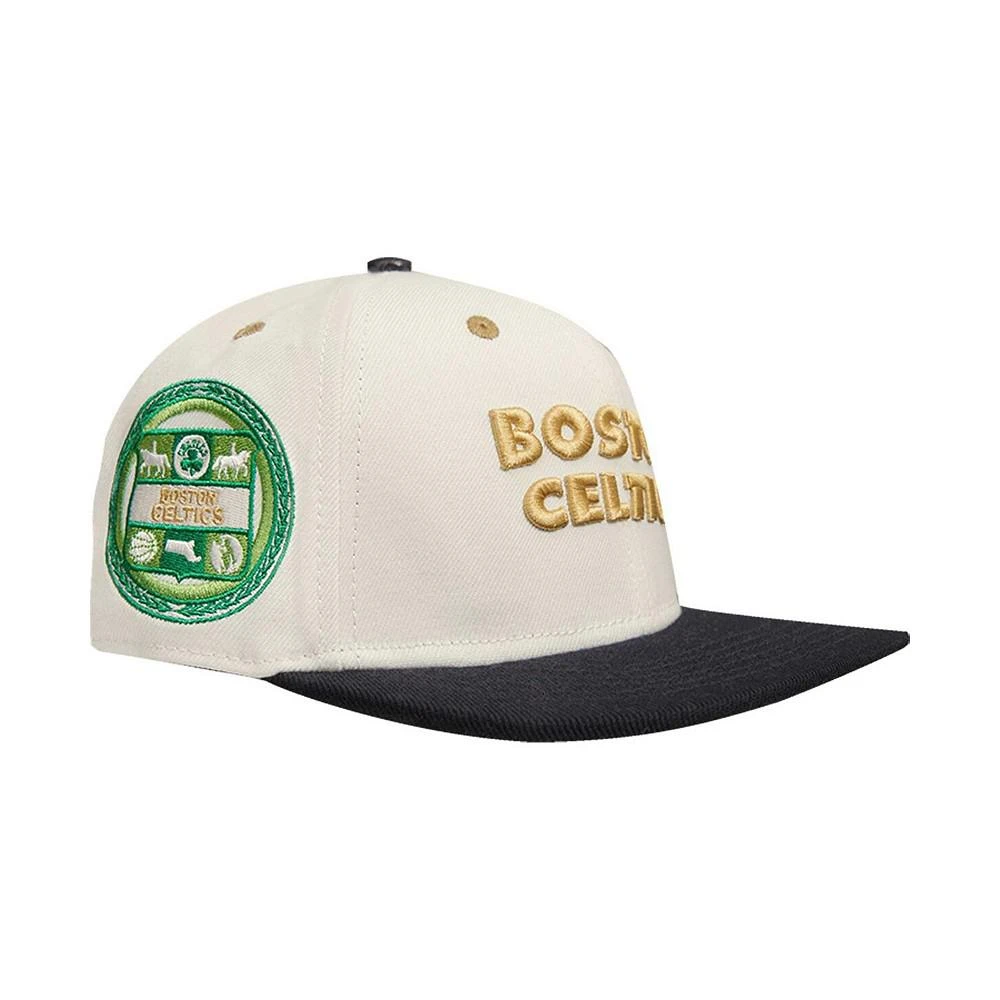 商品Pro Standard|Men's Cream, Black Boston Celtics Album Cover Snapback Hat,价格¥240,第1张图片