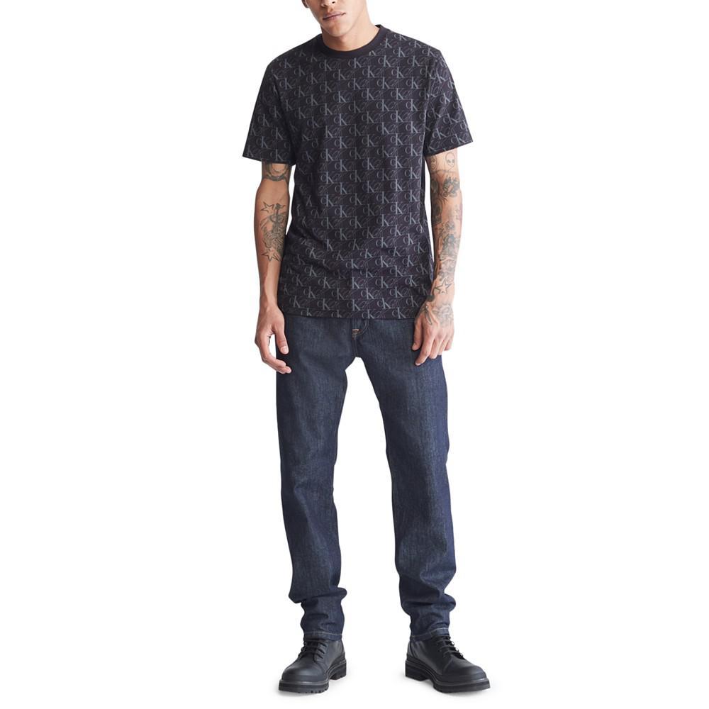 商品Calvin Klein|Men's Doorstep Logo Crewneck T-Shirt,价格¥291,第6张图片详细描述