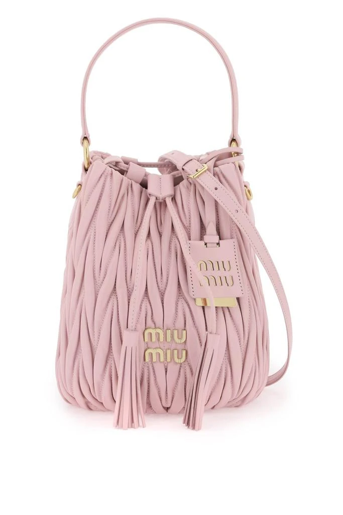 商品Miu Miu|Miu miu matelassé nappa leather bucket bag,价格¥10114,第1张图片