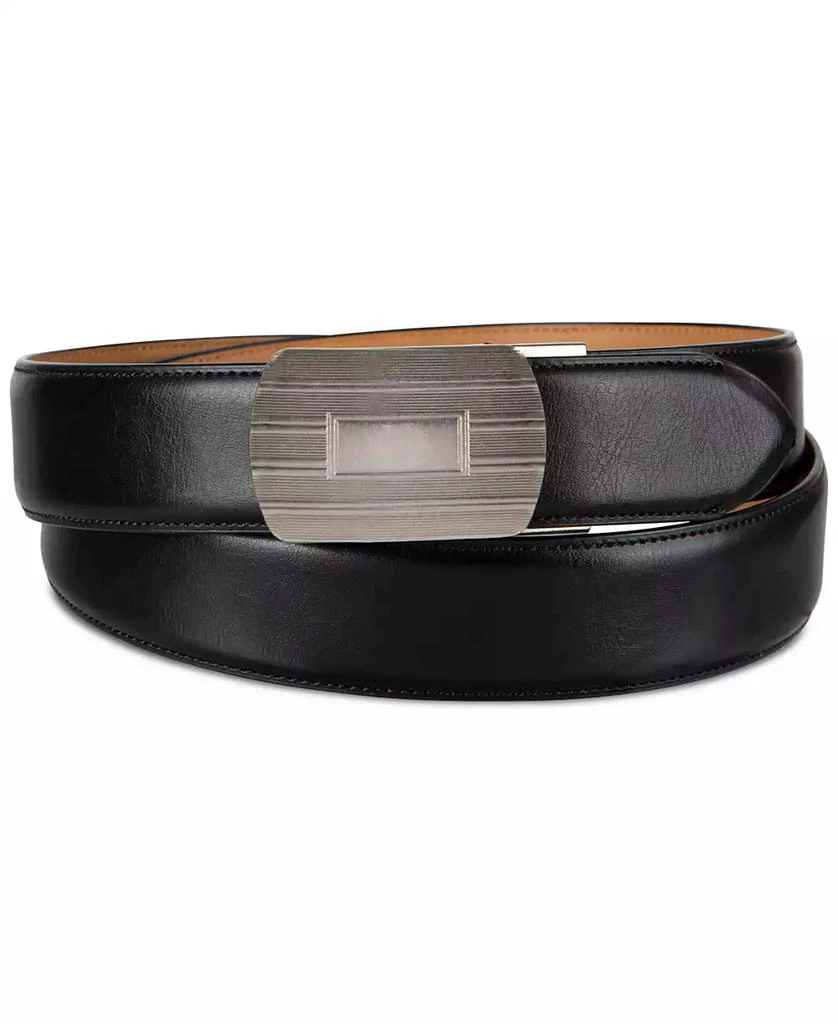 商品Club Room|Men's Plaque Buckle Belt, Created for Macy's,价格¥214,第1张图片