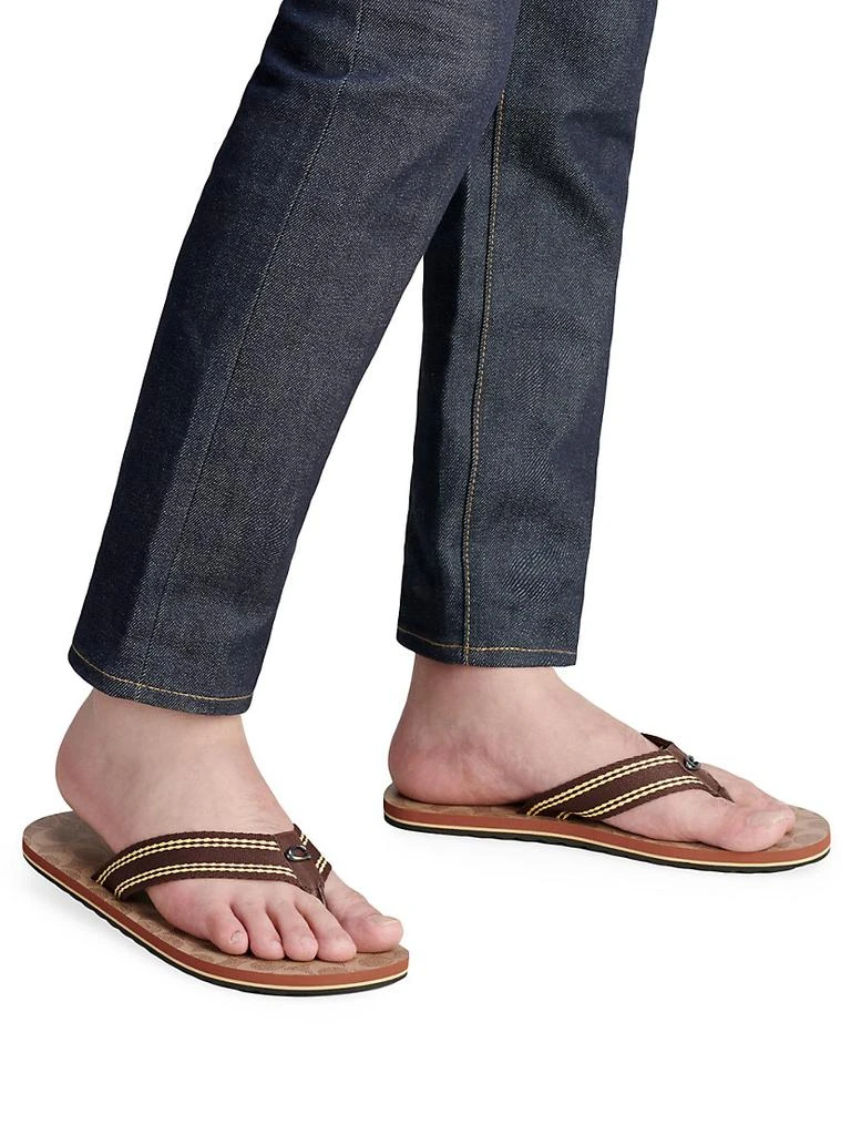 商品Coach|Logo Print Flip Flops,价格¥319,第5张图片详细描述