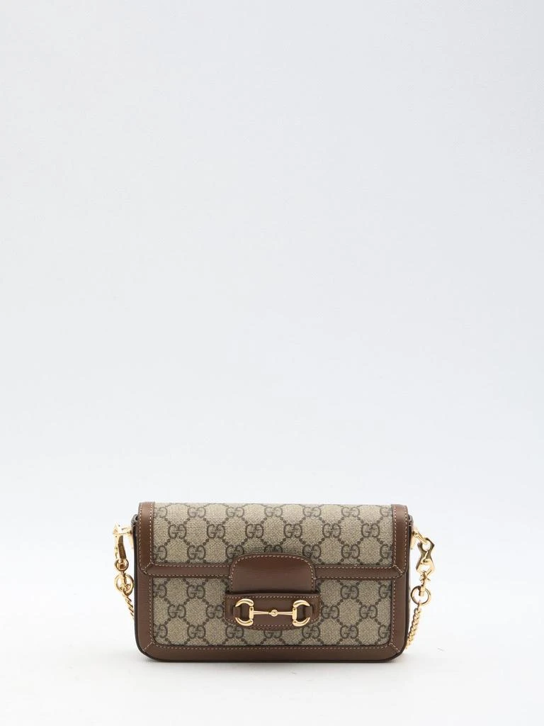 商品Gucci|  HORSEBIT 1955 BEIGE/LEATHER BAG,价格¥10492,第1张图片
