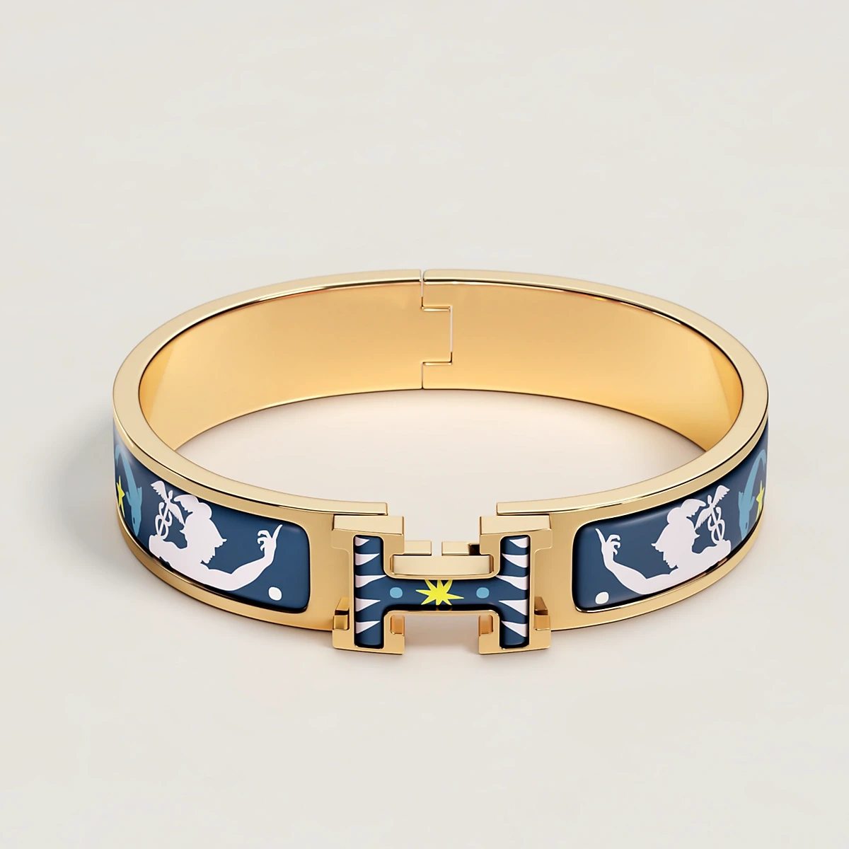 【预售】 爱马仕 24秋冬 女士 手镯 Bracelet Clic H Sous le Charme d'Orphée H703312F F5 商品