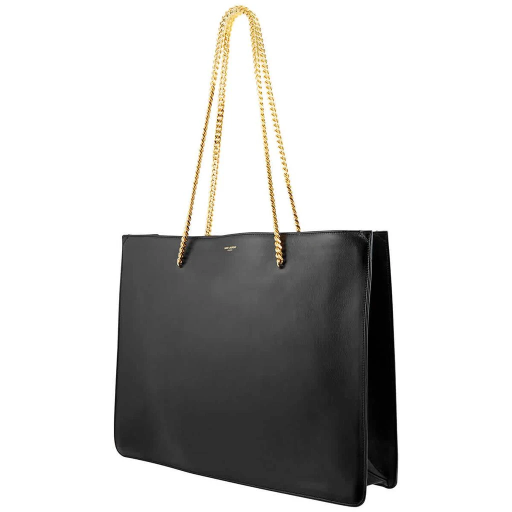 商品Yves Saint Laurent|Black Shopping Chain Bag Medium In Smooth Leather,价格¥16518,第1张图片