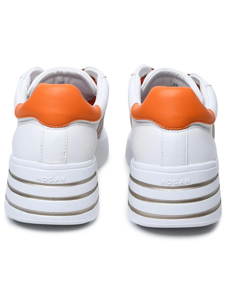 商品hogan|WHITE LEATHER SNEAKERS,价格¥2744,第4张图片详细描述