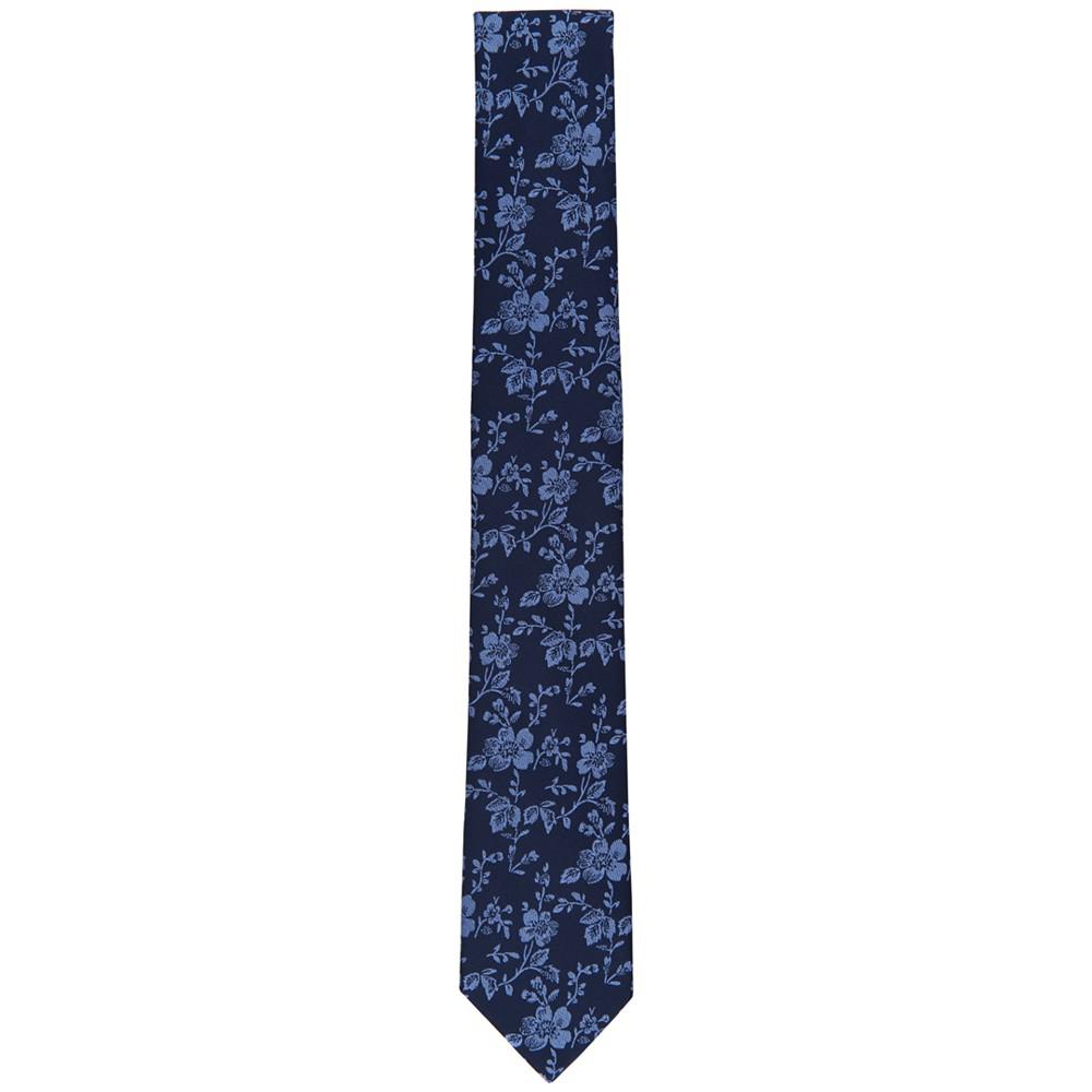 Men's Faris Skinny Floral Tie, Created for Macy's商品第2张图片规格展示