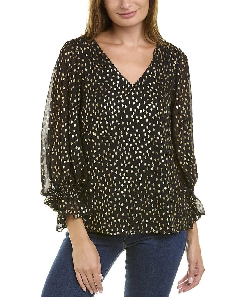商品Vince Camuto|Vince Camuto Foil Dot Blouse,价格¥134,第1张图片