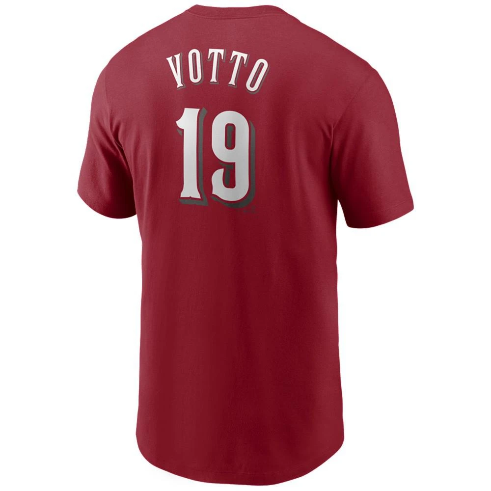 商品NIKE|Men's Joey Votto Cincinnati Reds Name and Number Player T-Shirt,价格¥225,第1张图片