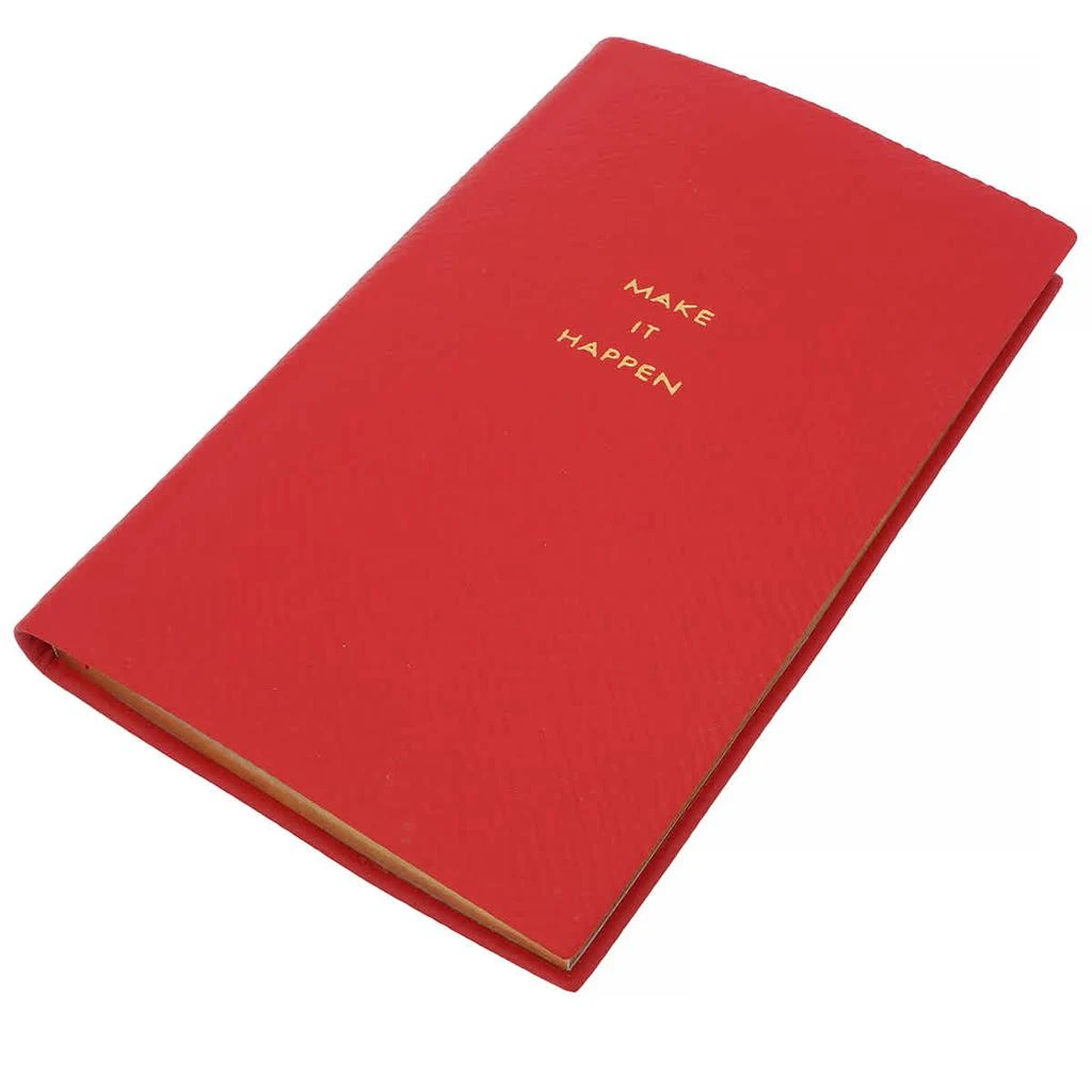 商品SMYTHSON|Smythson Make It Happen Panama Notebook in Scarlet Red,价格¥298,第3张图片详细描述