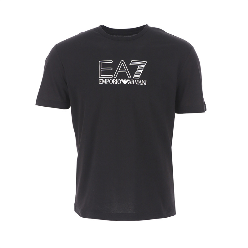 商品[国内直发] Emporio Armani|EMPORIO ARMANI 男士黑色棉质短袖T恤 3LPT81-PJM9Z-1200,价格¥284,第1张图片