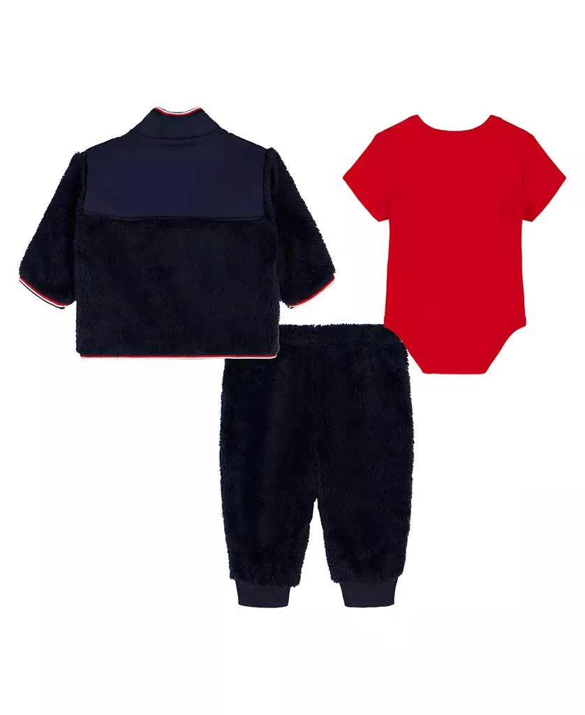 商品Tommy Hilfiger|Baby Boys 3-Piece Bodysuit, Jacket, and Pants Set,价格¥269,第2张图片详细描述