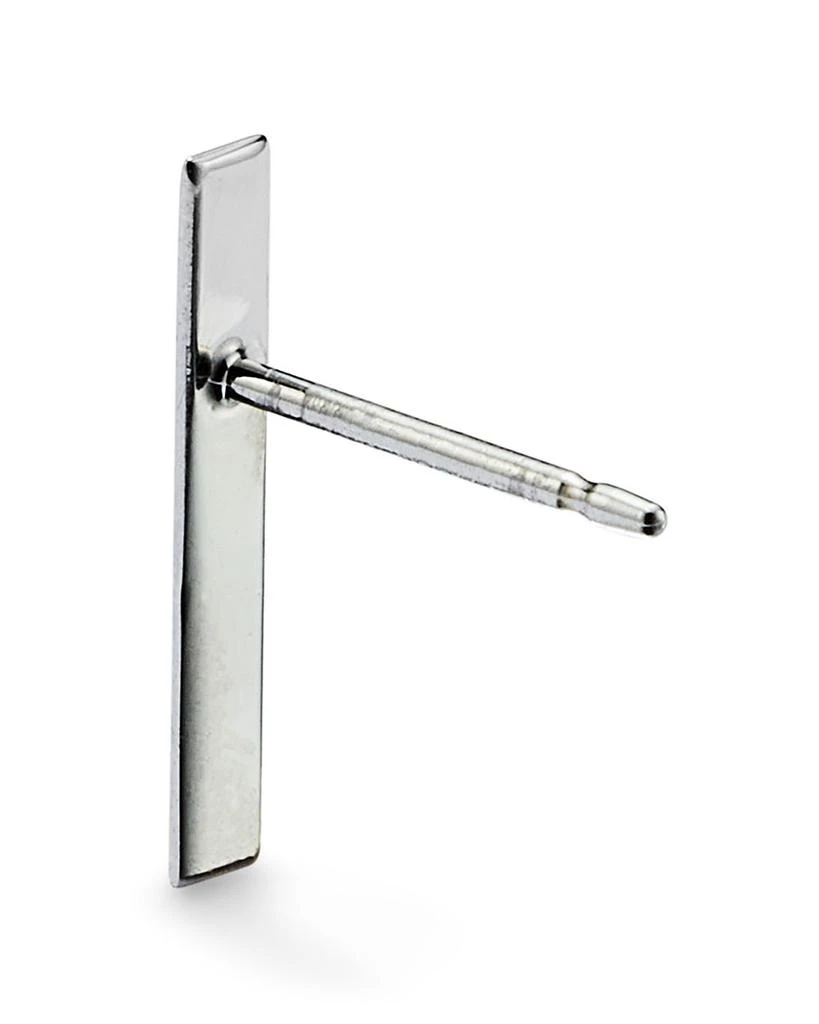 Bar Stud Earrings in 14K White Gold 商品