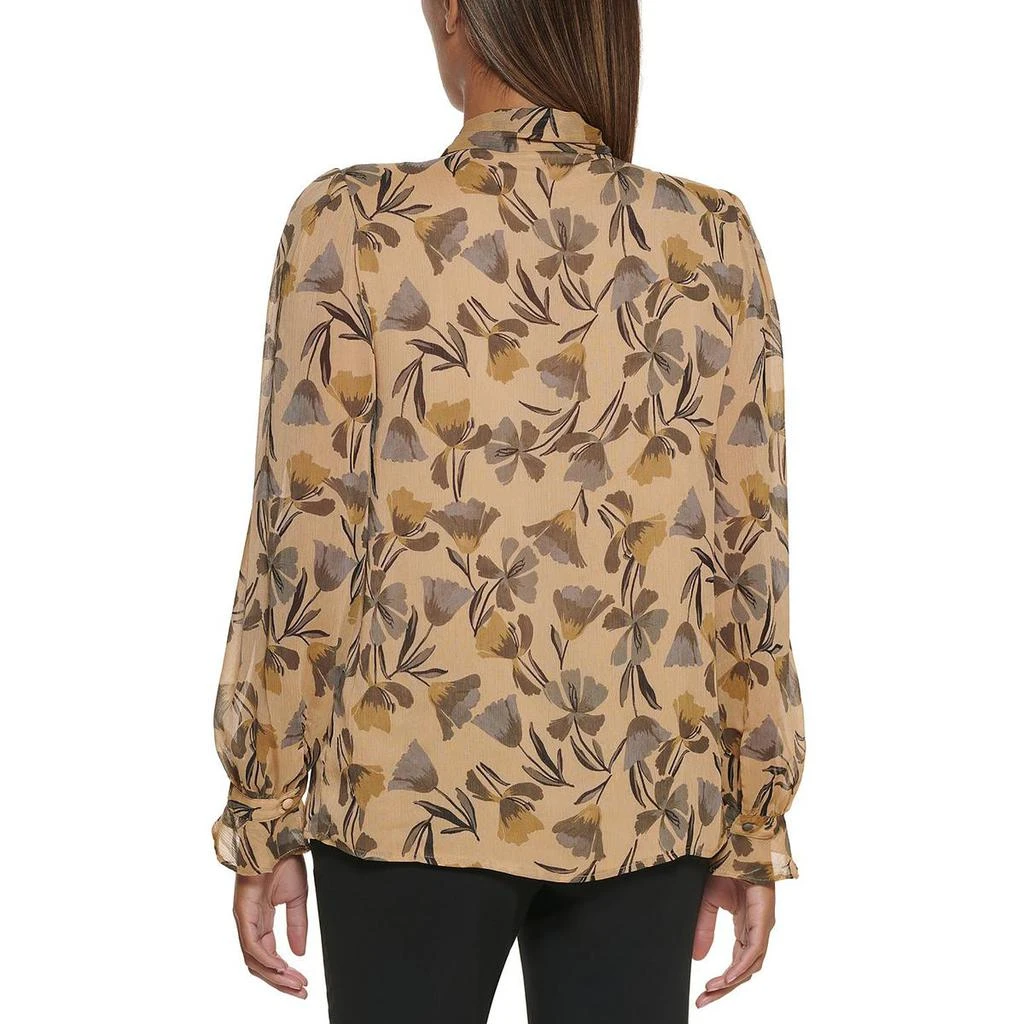 商品Calvin Klein|Calvin Klein Womens Petites Chiffon Floral Blouse,价格¥168,第2张图片详细描述