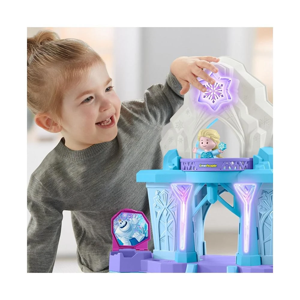 商品Fisher Price|Disney Frozen Toy, Fisher-Price Little People Playset with Anna & Elsa Figures, Elsa’s Enchanted Lights Palace,价格¥237,第3张图片详细描述