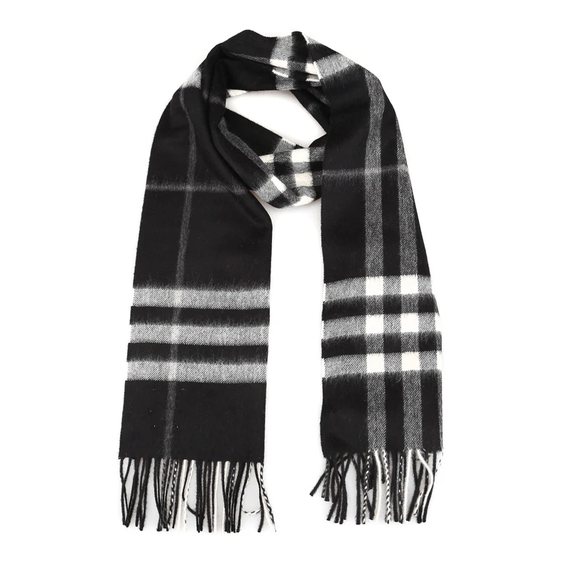 BURBERRY 黑色男士围巾 8015537 商品