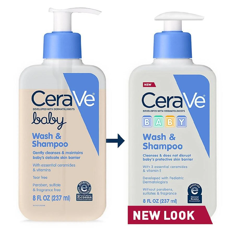商品CeraVe|Baby Wash and Shampoo for Tear-Free Baby Bath Time,价格¥75,第3张图片详细描述