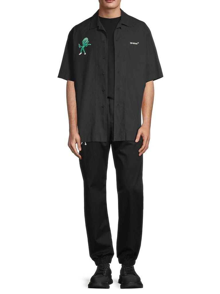 商品Off-White|Alien Spray World Holiday Short-Sleeve Shirt,价格¥2041,第2张图片详细描述