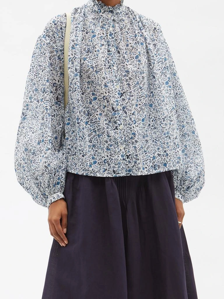 商品Thierry Colson|Slava floral-print cotton-voile blouse,价格¥687,第2张图片详细描述