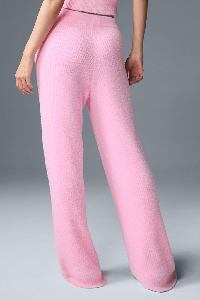 Shop Snuggle Up Sweater High-Waist Wide Leg Pant - Toasted Almond