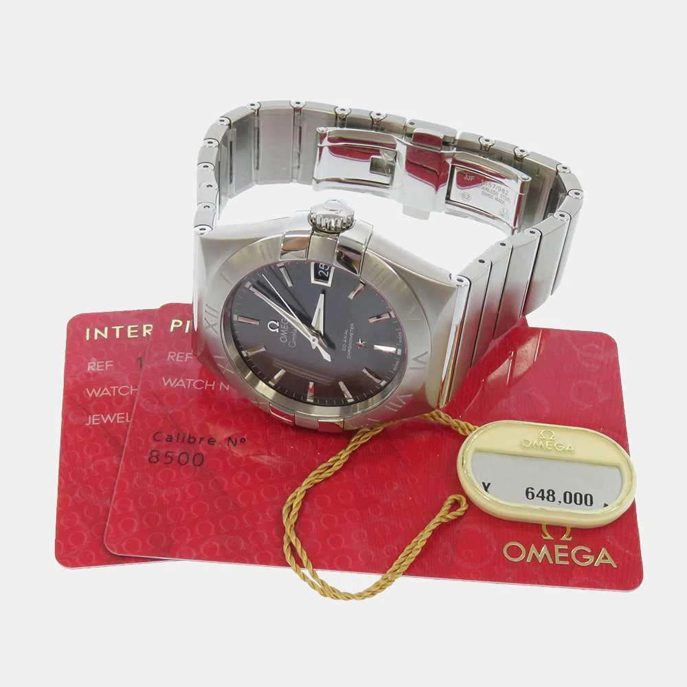 Omega Silver Stainless Steel Constellation Co-Axial Chronometer 123.10.35.20.02.002 Men's Wristwatch 38 MM 商品