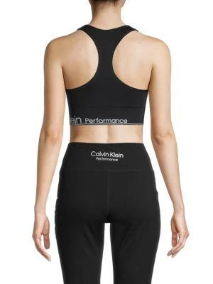 商品Calvin Klein|Stretch Logo-Adorned Sports Bra,价格¥204,第2张图片详细描述