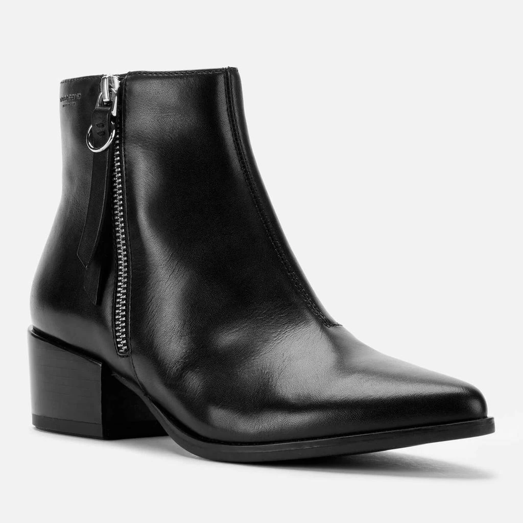 商品Vagabond|Vagabond Women's Marja Leather Heeled Ankle Boots - Black,价格¥400,第2张图片详细描述