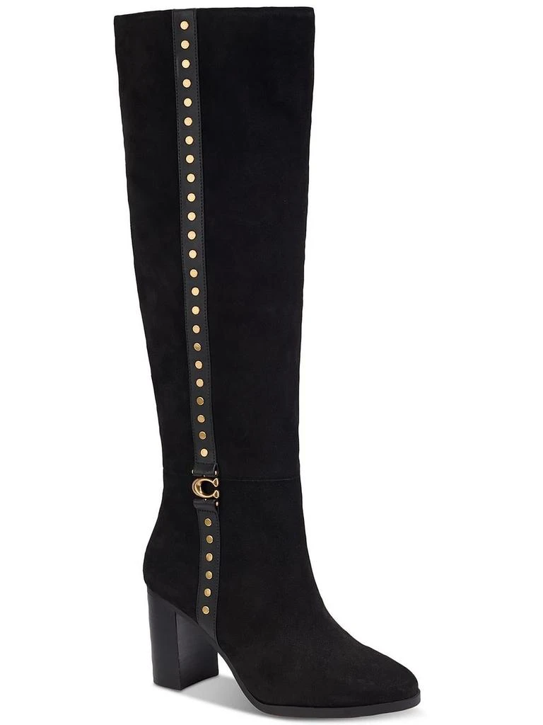 商品Coach|Ollie Womens Suede Tall Over-The-Knee Boots,价格¥2248,第1张图片