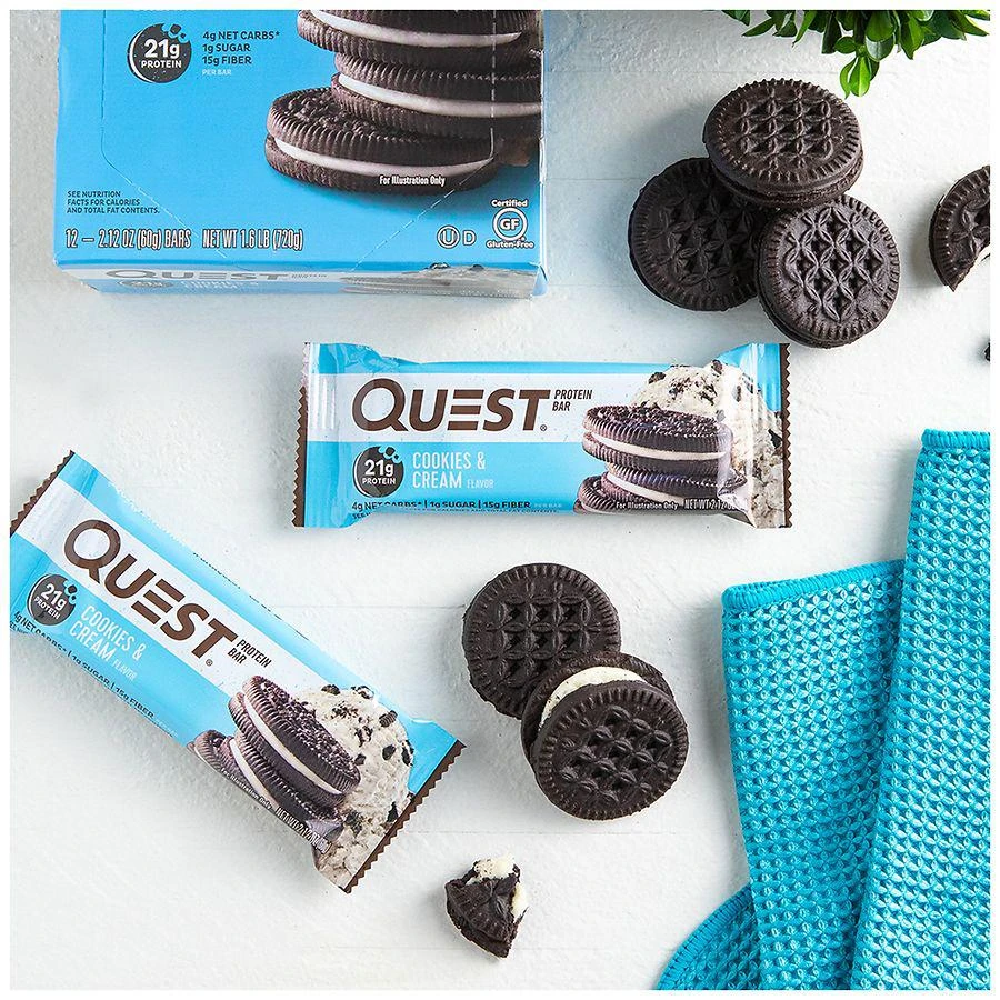 商品QuestBar|Protein Bar Cookies & Cream,价格¥29,第5张图片详细描述