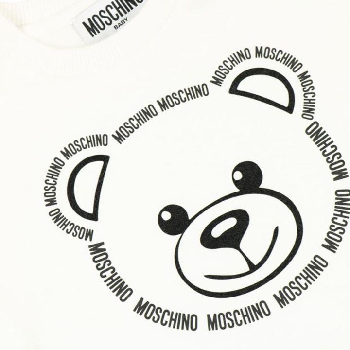 商品Moschino|Namesake Bear Off White Long Sleeve T Shirt,价格¥158,第4张图片详细描述
