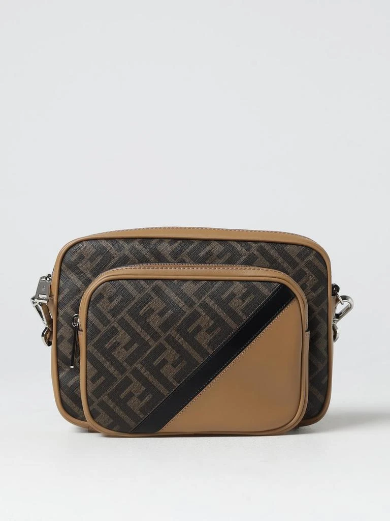 商品Fendi|Fendi Case Duo Diagonal bag in coated cotton and leather,价格¥10683,第1张图片