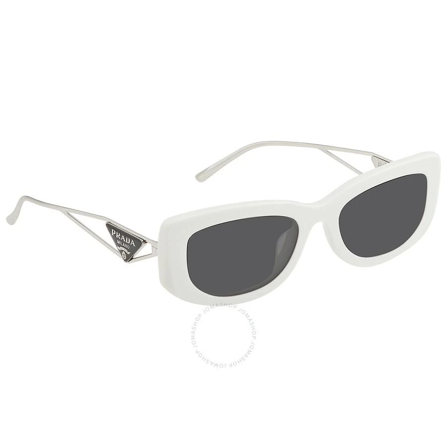 商品Prada|Open Box - Prada Dark Gray Rectangular Ladies Sunglasses PR 14YS 1425S0 53,价格¥2699,第3张图片详细描述