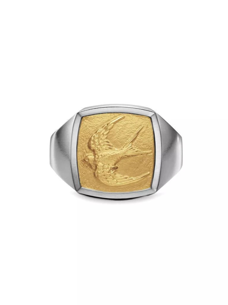 商品David Yurman|Waves Bird Pinky Ring in Sterling Silver,价格¥6706,第3张图片详细描述