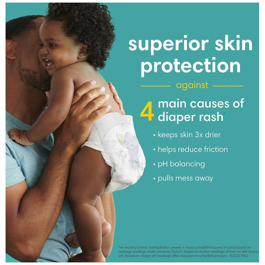 商品Pampers|Swaddlers Diapers, Ultra Absorbent and Soft Disposable No scent,价格¥372,第5张图片详细�描述