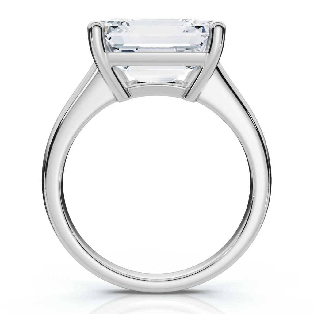 商品Pompeii3|Certified 5Ct Emerald Cut Lab Grown Diamond Solitaire Engagement Ring Gold Or Pt,价格¥19088,第2张图片详细描述
