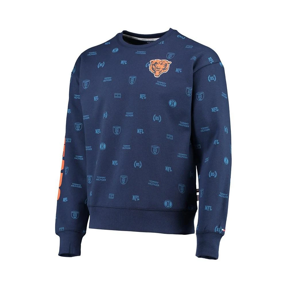 商品Tommy Hilfiger|Men's Navy Chicago Bears Reid Graphic Pullover Sweatshirt,价格¥442,第3张图片详细描述