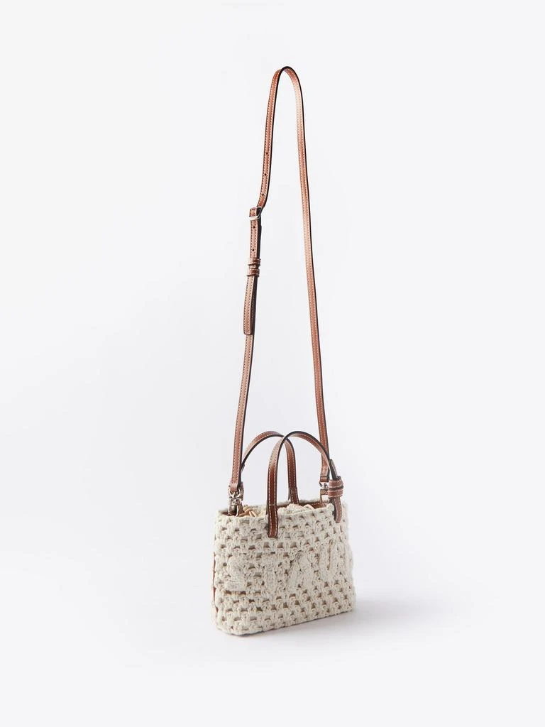 商品Staud|Ria crochet and leather cross-body bag,价格¥1616,第4张图片详细描述