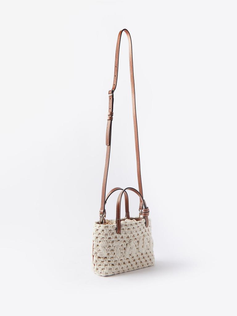 商品Staud|Ria crochet and leather cross-body bag,价格¥2296,第6张图片详细描述