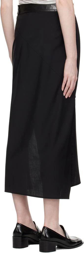 商品Helmut Lang|Black Twisted Midi Skirt,价格¥3128,第3张图片详细描述