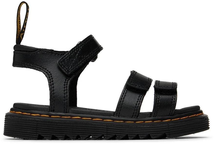 商品Dr. Martens|Kids Black Klaire Big Kids Sandals,价格¥590,第1张图片