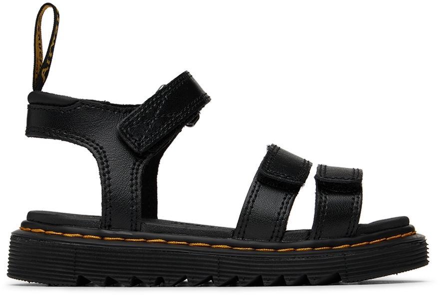 商品Dr. Martens|Kids Black Klaire Big Kids Sandals,价格¥552,第1张图片