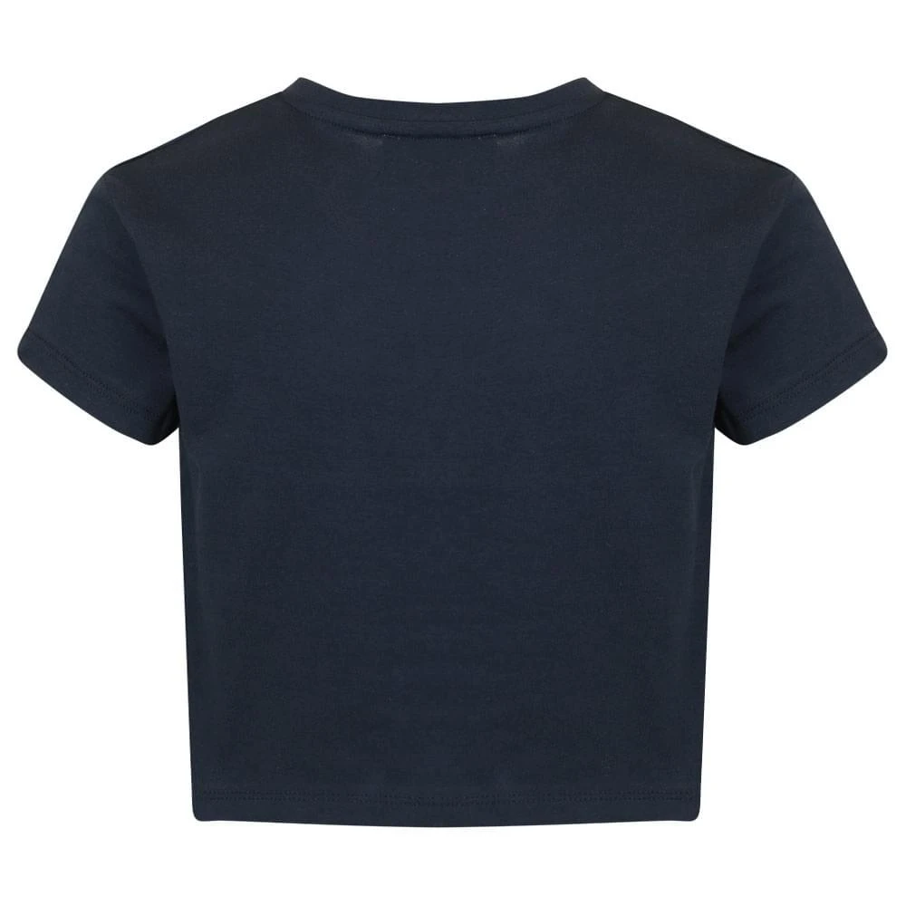 商品Michael Kors|Navy Short Sleeve Studded Logo Cropped T Shirt,价格¥188,第3张图片详细描述